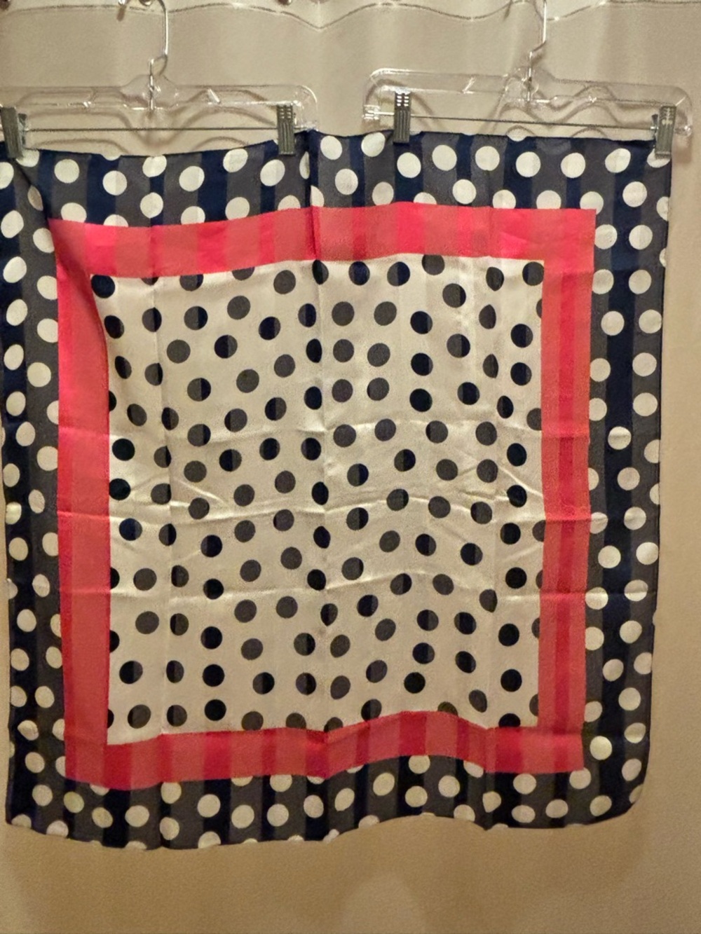 ✨ Vintage MISILK Polka Dot Scarf – Made in Italy 🇮🇹 ✨